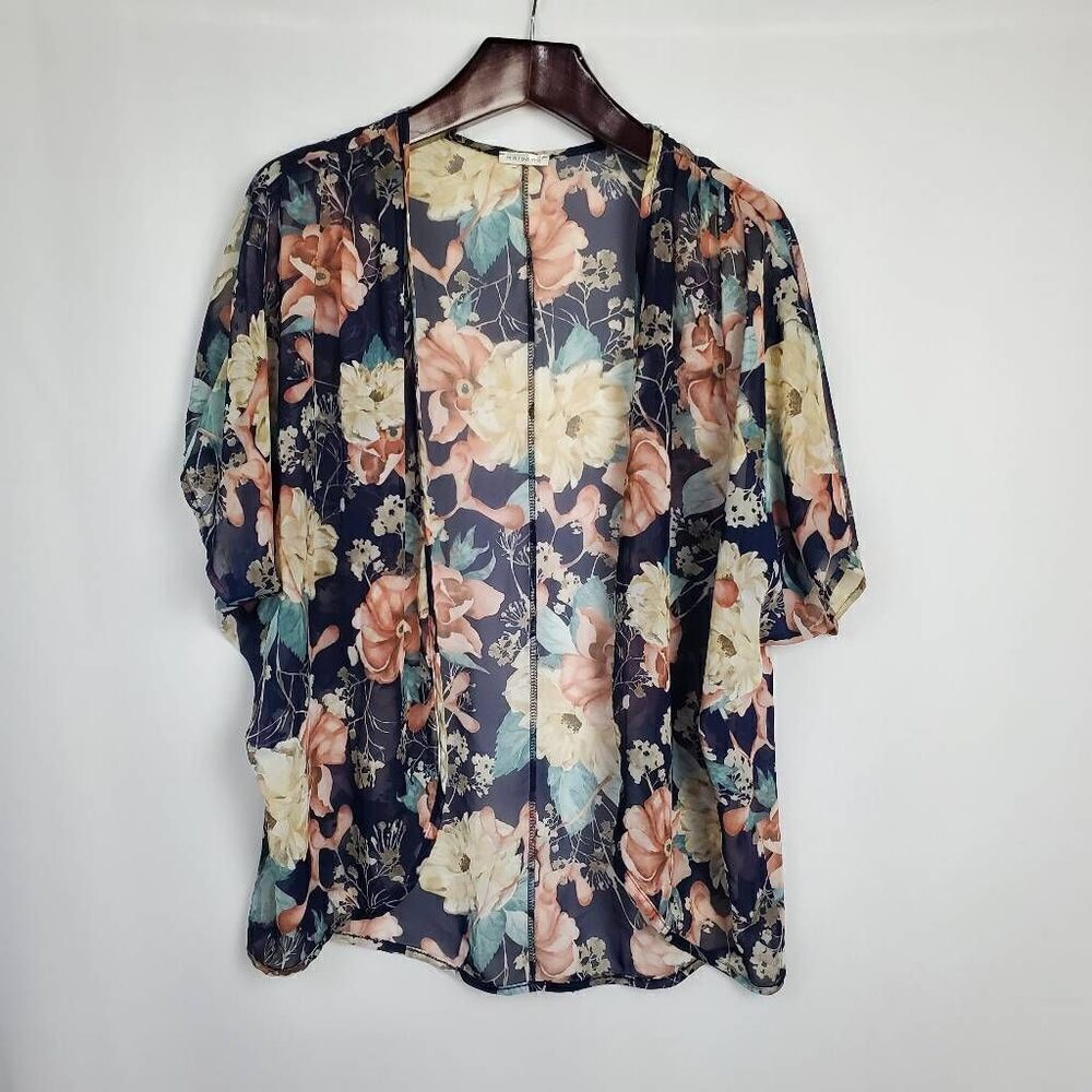 Mazooma Small Floral Sheer cover Top